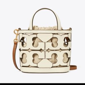 Tory Burch Mini cut out logo tote